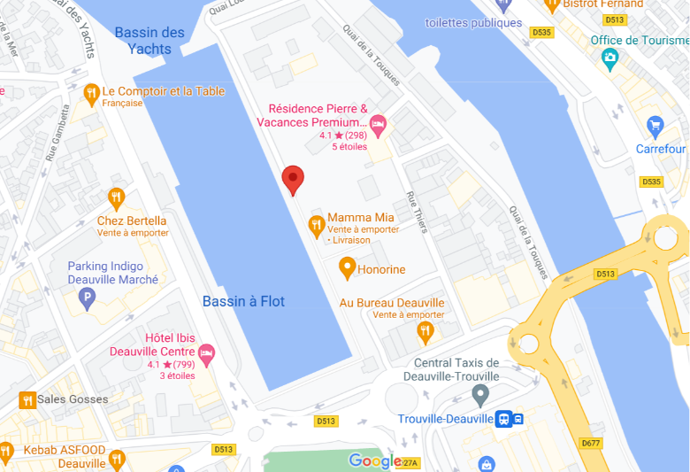 situation géographique localisation jean connaît un rayon deauville